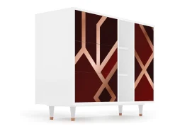 Aparador - 125x98x48 cm - BS2 - Velvet 1920's, Blanco
