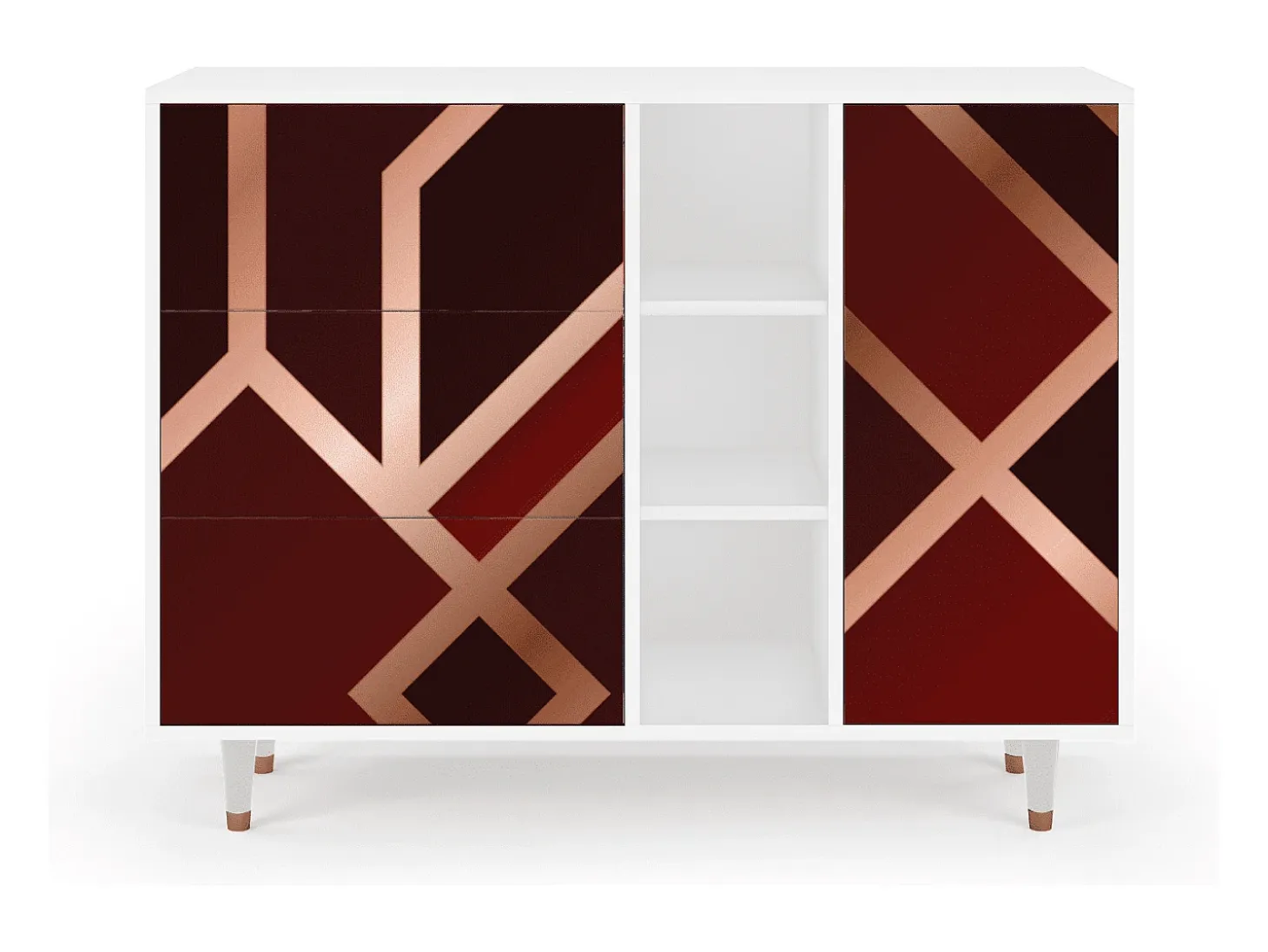 Aparador - 125x98x48 cm - BS2 - Velvet 1920's, Blanco