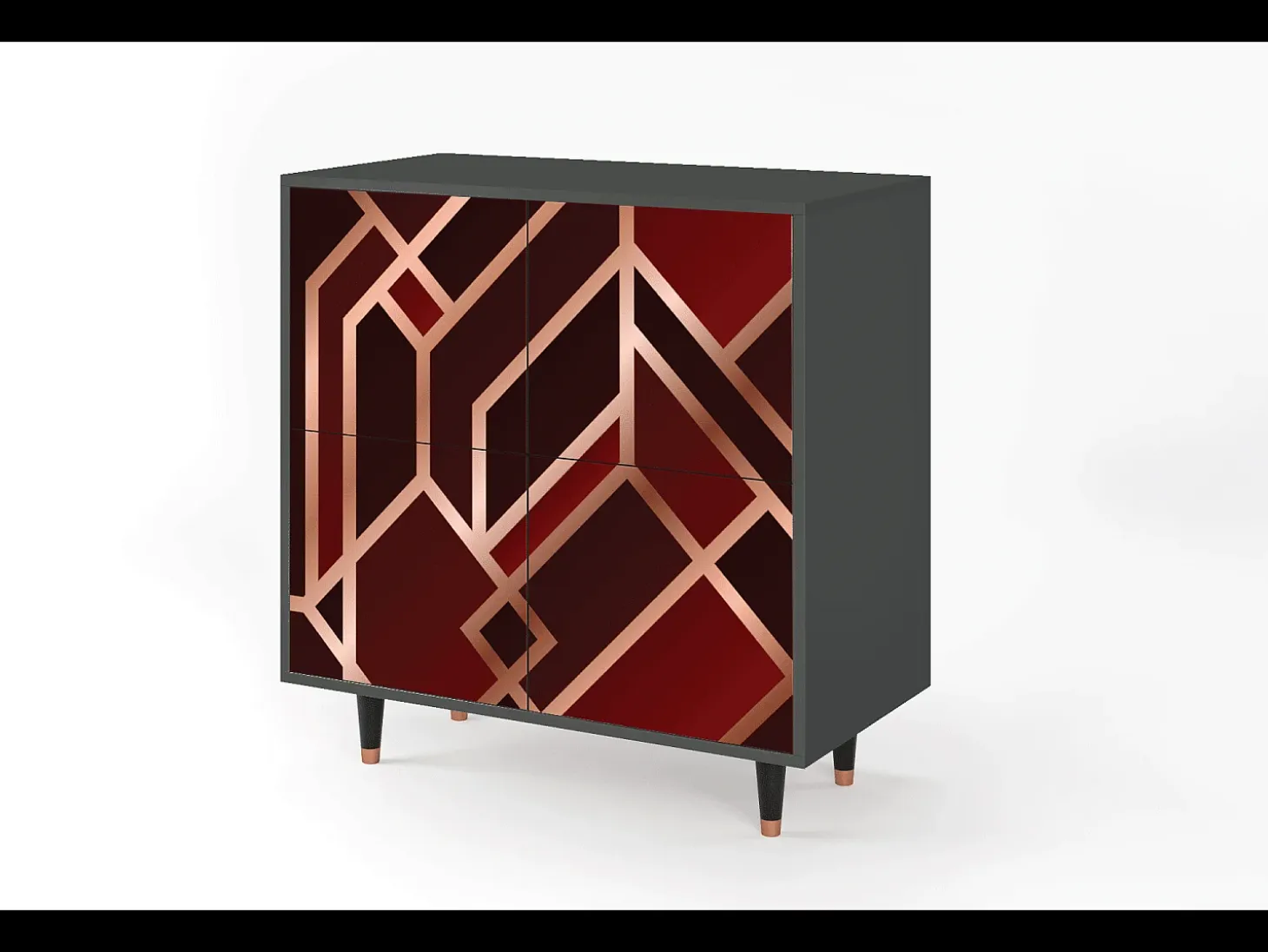Aparador - 94x96x48 cm - BS3 - Velvet 1920's, Antracita