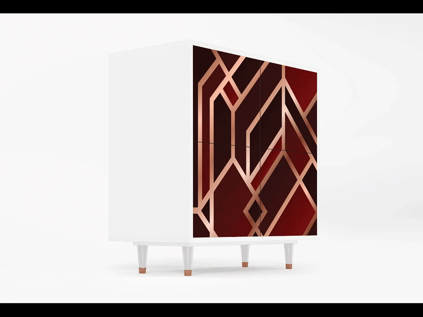 Aparador - 94x96x48 cm - BS3 - Velvet 1920's, Blanco