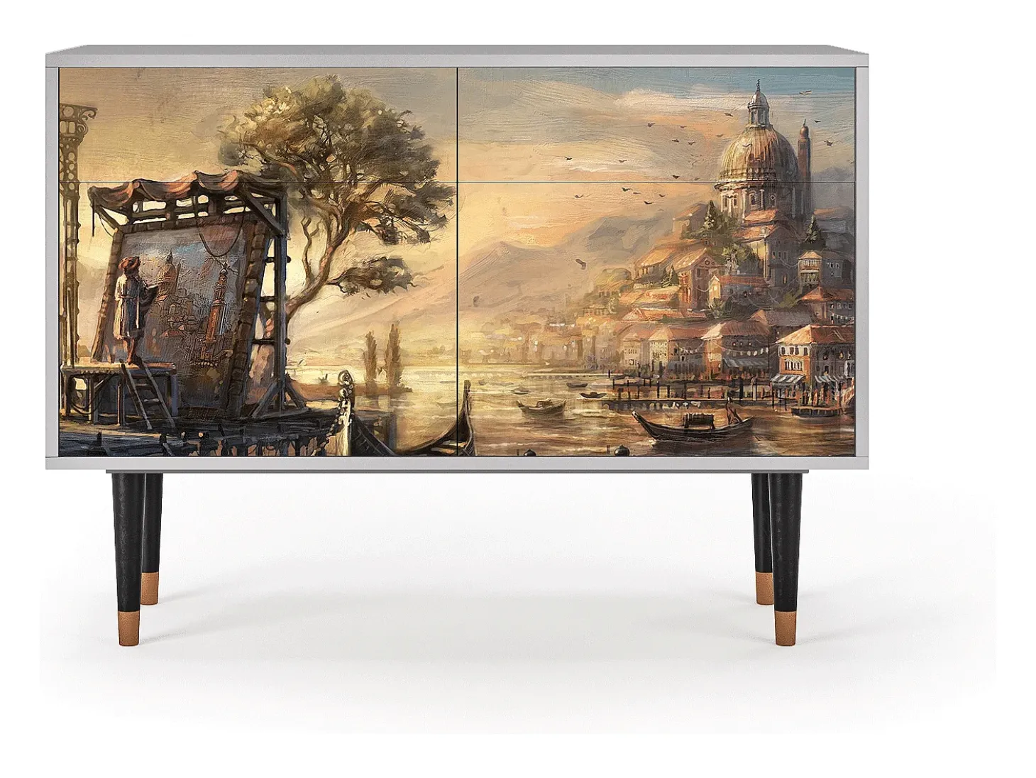 Aparador - 115x85x48 cm - BS4 - Venice, Gris