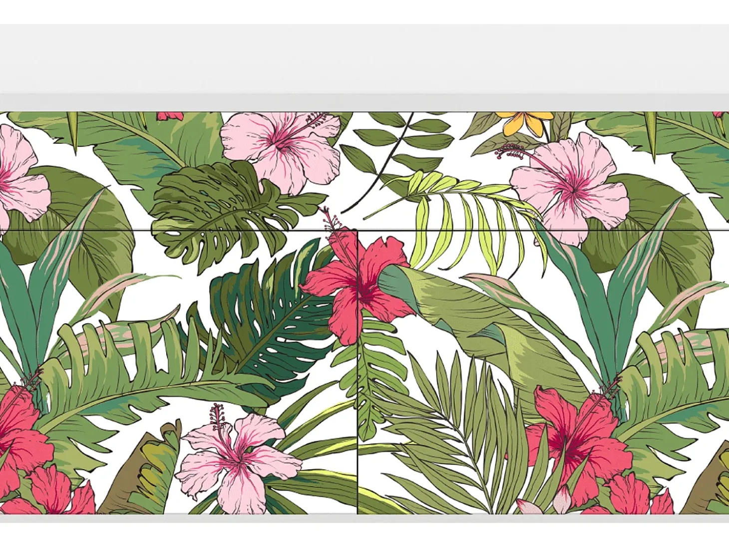 Aparador - 115x85x48 cm - BS4 - Verdant Tropics, Blanco