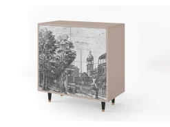 Aparador - 94x96x48 cm - BS3 - View of the Piazza, Latte