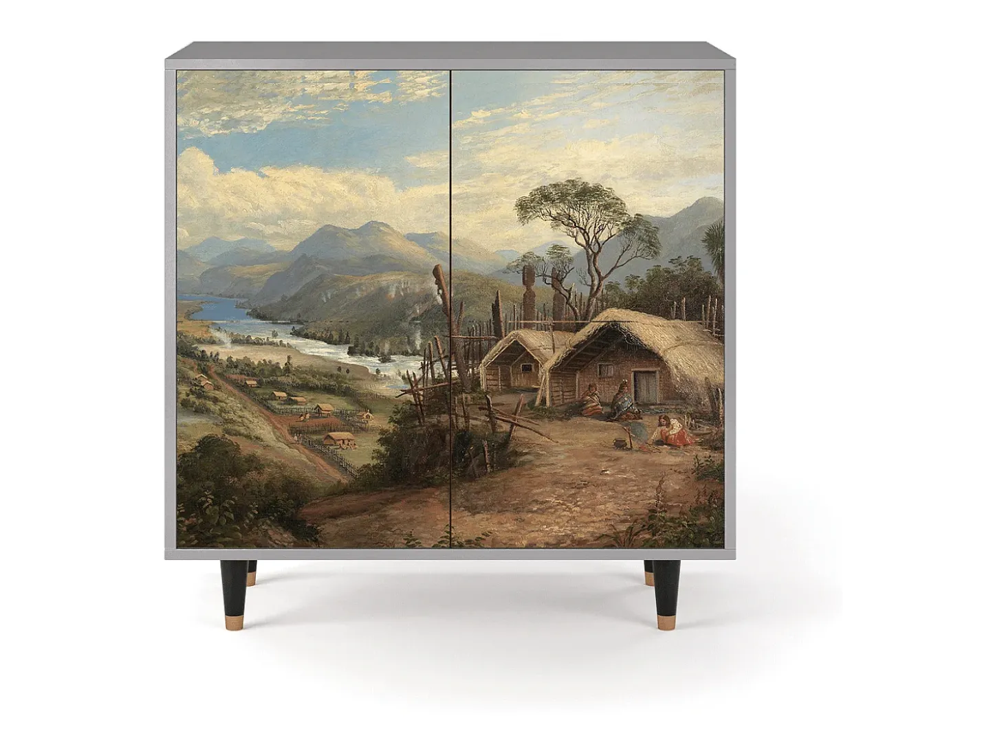 Aparador - 94x96x48 cm - BS3 - View Across the Plains , Gris