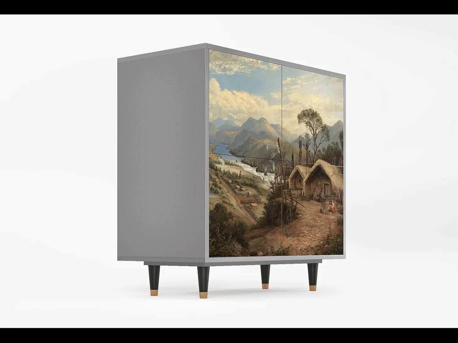 Aparador - 94x96x48 cm - BS3 - View Across the Plains , Gris