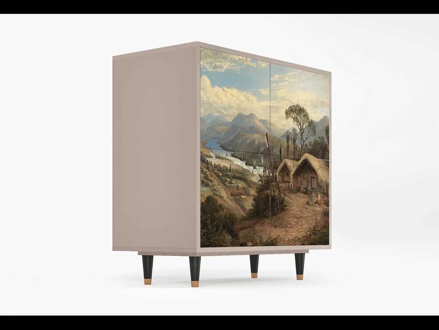 Aparador - 94x96x48 cm - BS3 - View Across the Plains , Latte