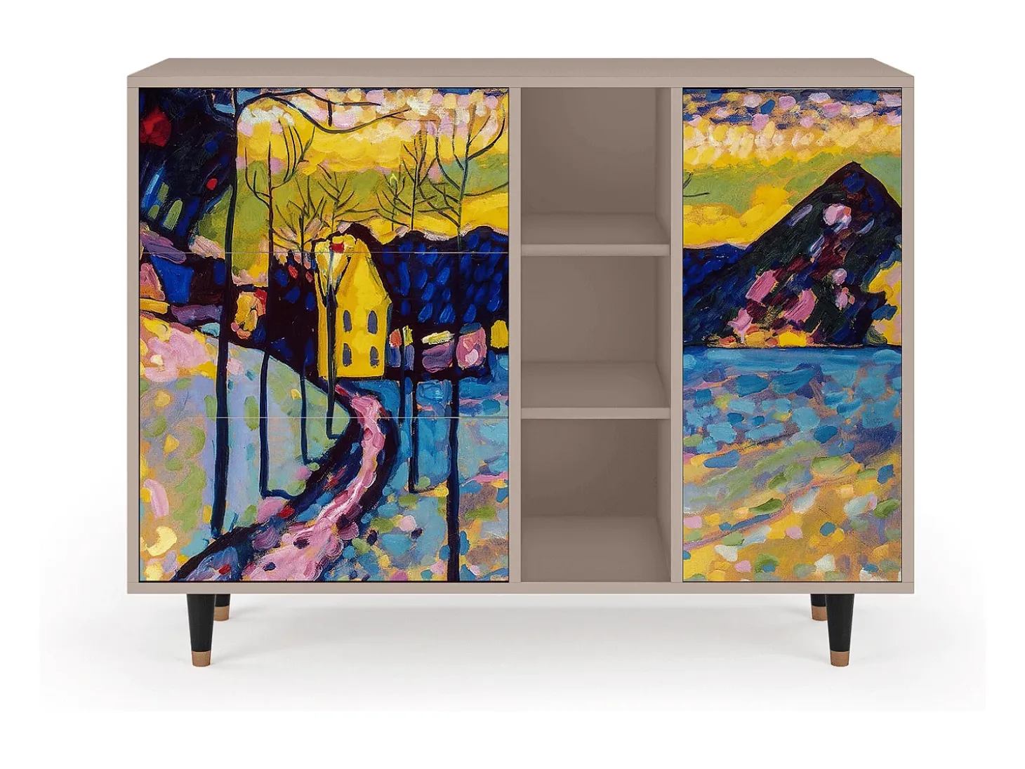 Aparador - 125x98x48 cm - BS2 - Winter Landscape, Latte