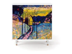 Aparador - 94x96x48 cm - BS3 - Winter Landscape, Blanco