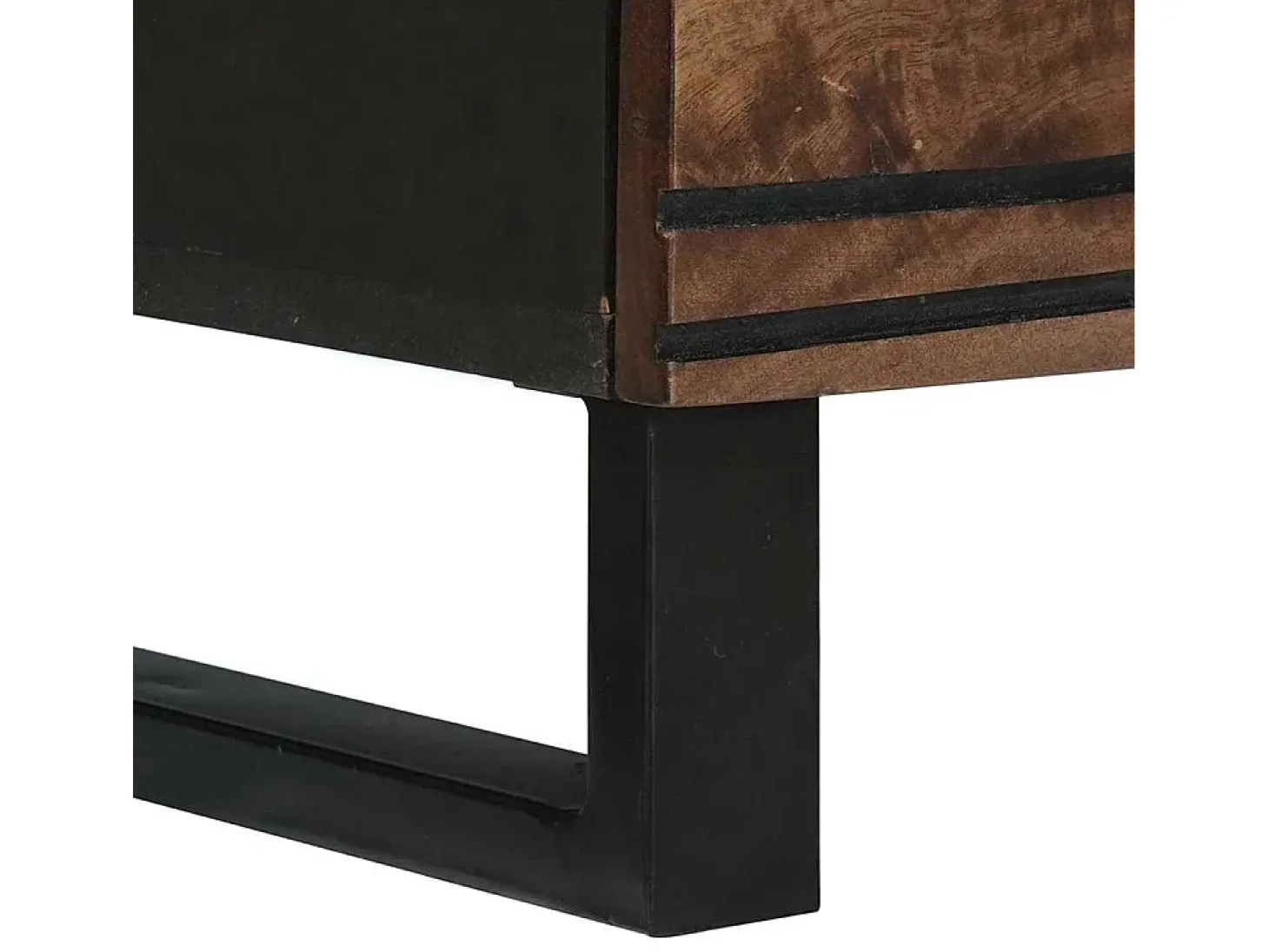 Aparador - 60x33,5x75 cm, madera maciza de mango