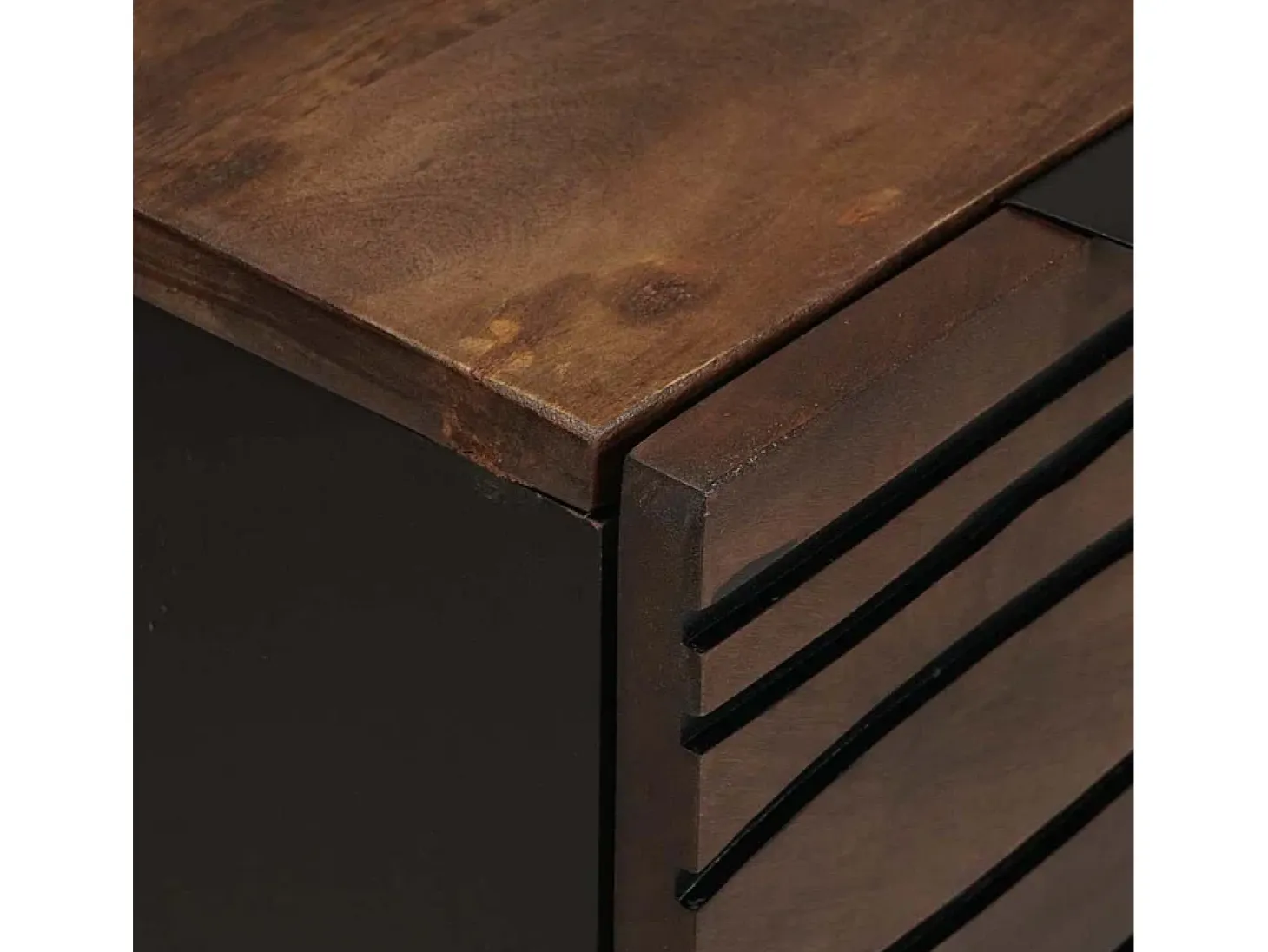 Aparador - 60x33,5x75 cm, madera maciza de mango