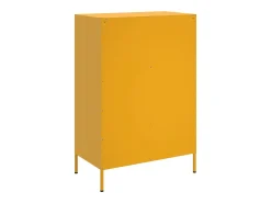 Aparador acero amarillo mostaza 68x39x101,5 cm
