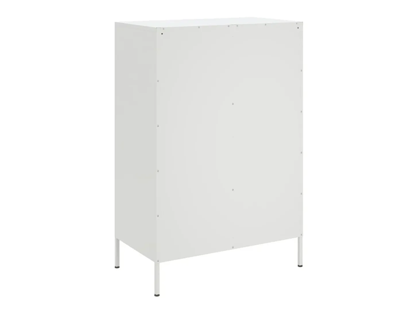 Aparador acero blanco 68x39x101,5 cm