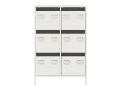 Aparador acero blanco 68x39x101,5 cm