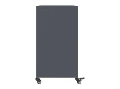 Aparador acero gris antracita 100,5x39x72 cm