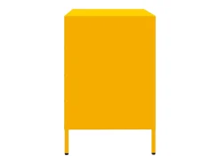 Aparador acero laminado en frío amarillo mostaza 68x39x58,5 cm