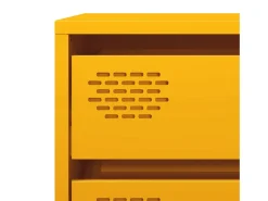 Aparador acero laminado en frío amarillo mostaza 68x39x58,5 cm