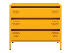 Aparador acero laminado en frío amarillo mostaza 68x39x58,5 cm