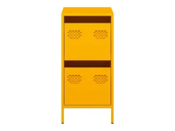 Aparador acero laminado en frío amarillo mostaza 35x39x73,5 cm