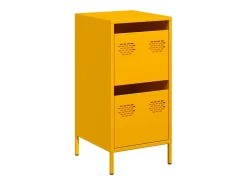 Aparador acero laminado en frío amarillo mostaza 35x39x73,5 cm