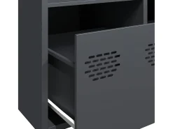 Aparador acero laminado en frío gris antracita 101,5x39x73,5 cm
