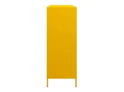 Aparador acero laminado en frío amarillo mostaza 135x39x103,5cm