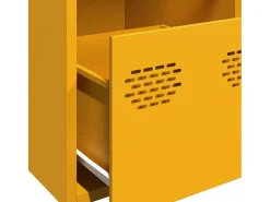 Aparador acero laminado en frío amarillo mostaza 68x39x73,5 cm