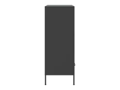 Aparador acero negro 68x39x101,5 cm