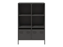 Aparador acero negro 68x39x103,5 cm