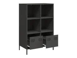Aparador acero negro 68x39x103,5 cm