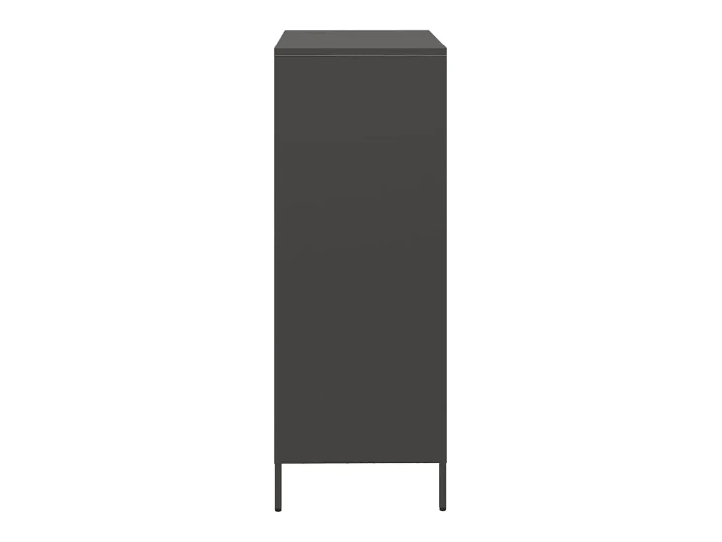 Aparador acero negro 68x39x103,5 cm
