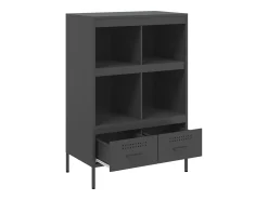 Aparador acero negro 68x39x101,5 cm
