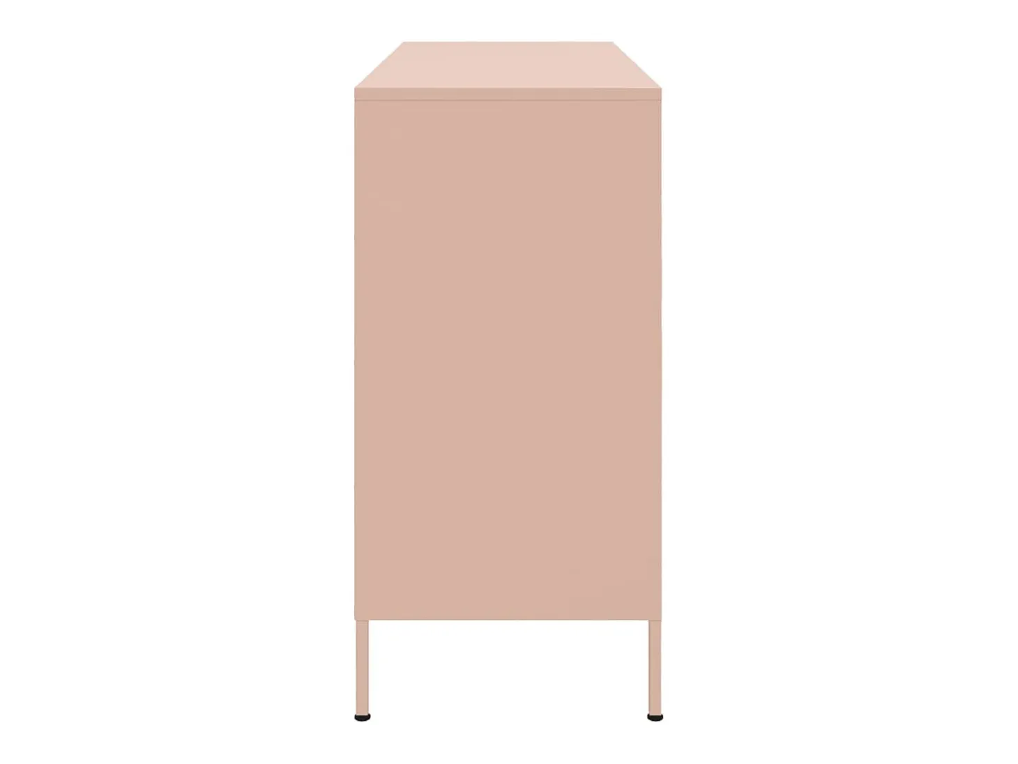 Aparador acero rosa 100,5x39x79 cm