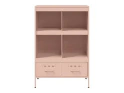 Aparador acero rosa 68x39x101,5 cm