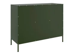 Aparador acero verde oliva 100,5x39x79 cm