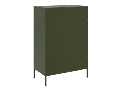 Aparador acero verde oliva 68x39x101,5 cm