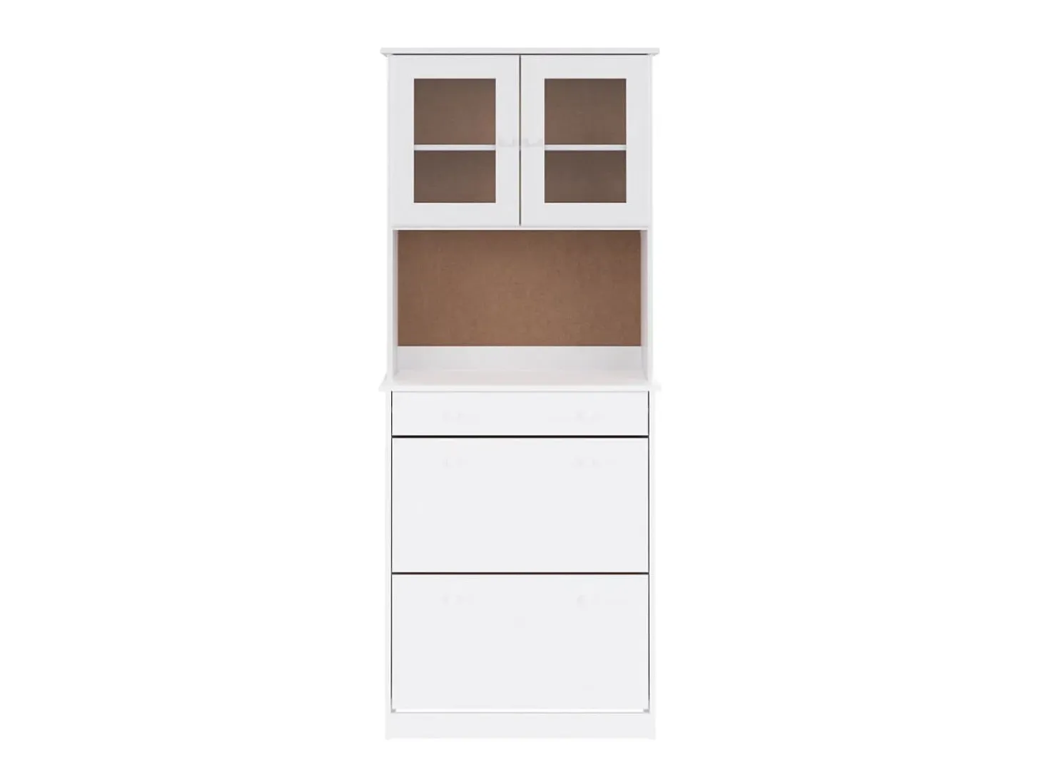 Aparador alto ALTA madera maciza de pino blanco 77x35x188 cm ES39509