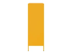 Aparador alto amarillo mostaza 68x39x113 cm acero
