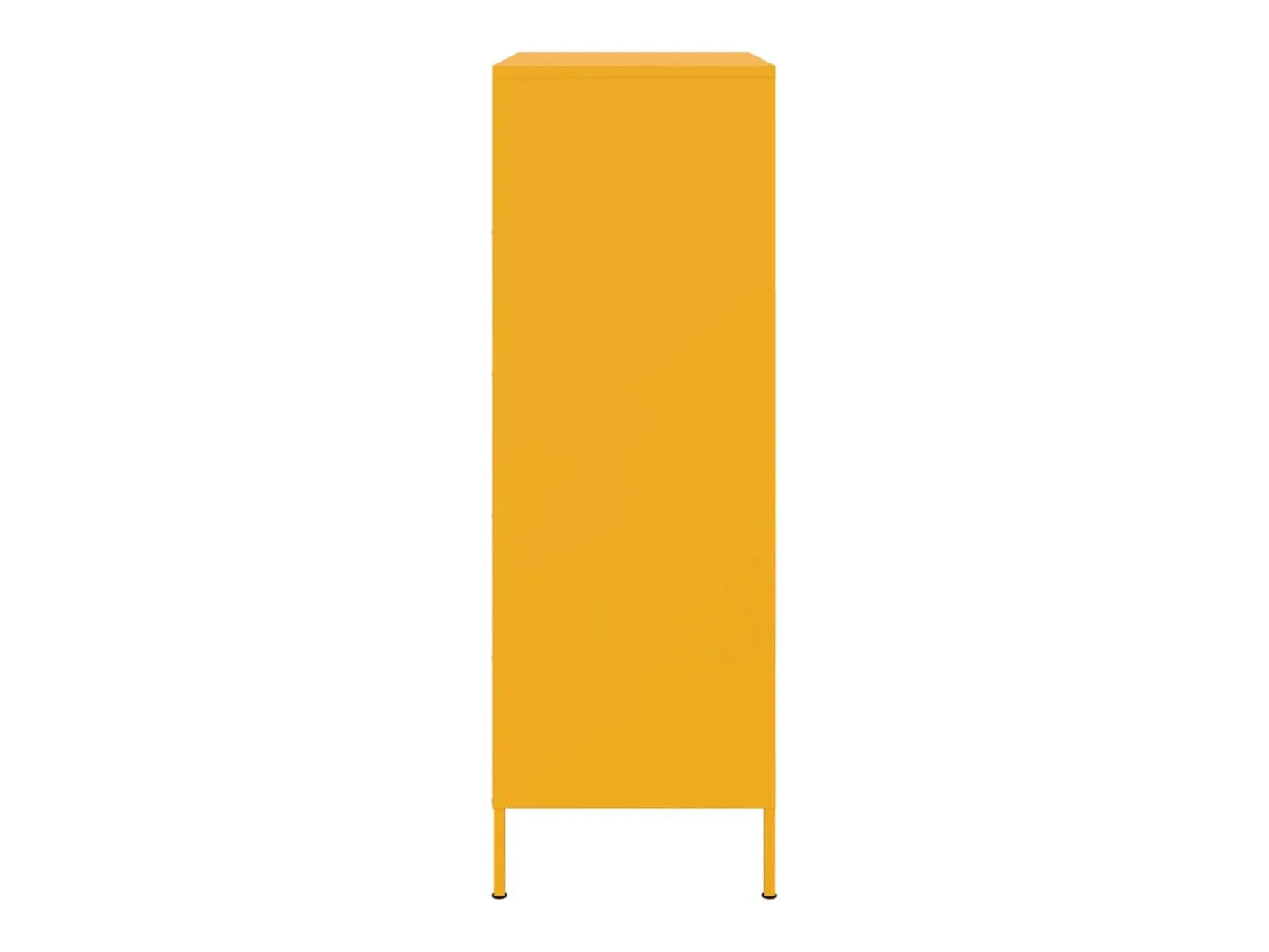 Aparador alto amarillo mostaza 68x39x113 cm acero