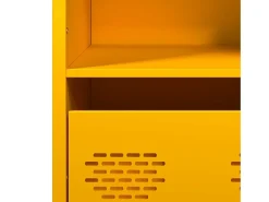 Aparador alto amarillo mostaza 35x39x103,5 cm acero