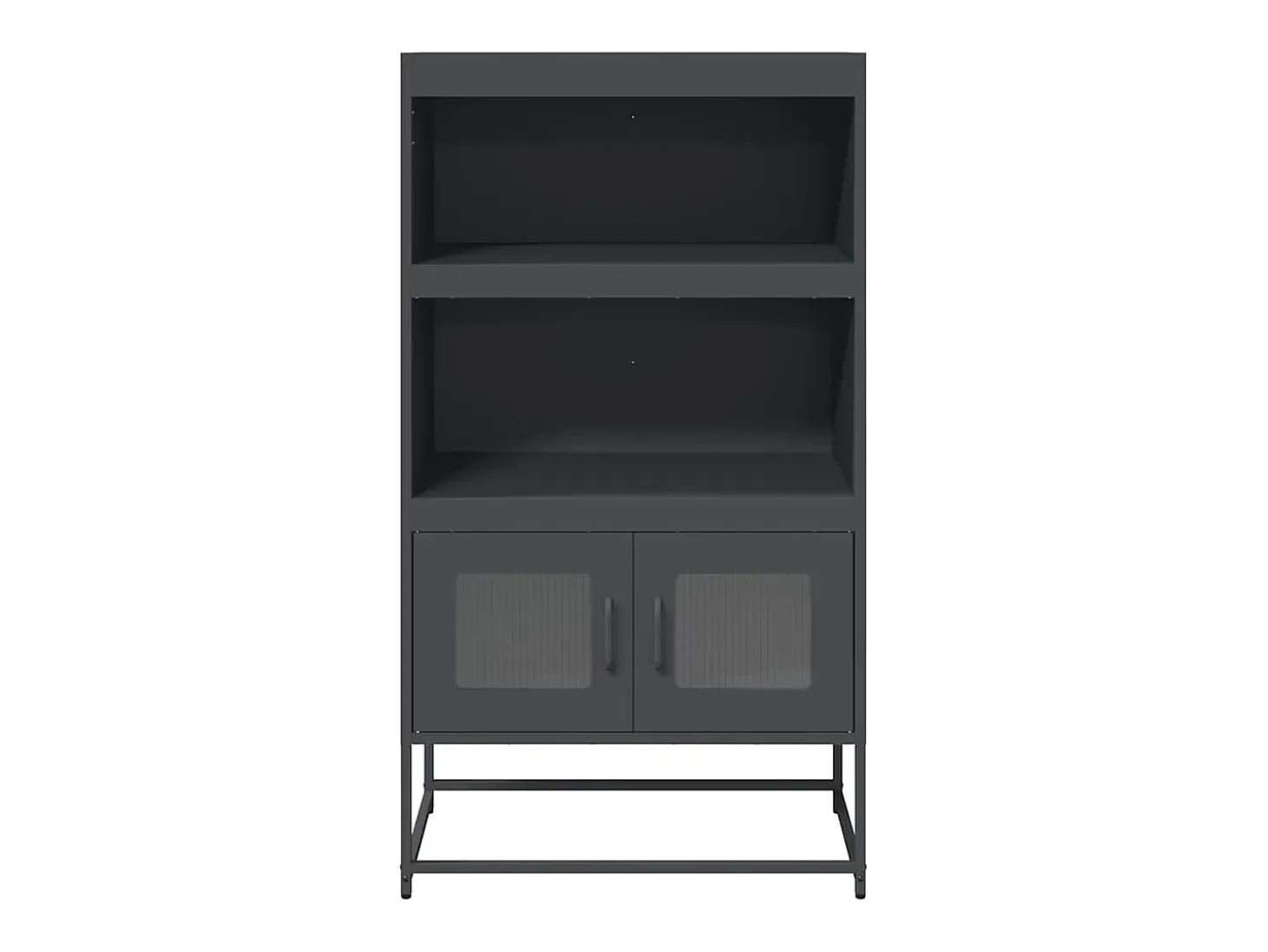 Aparador alto antracita 68x39x123 cm acero