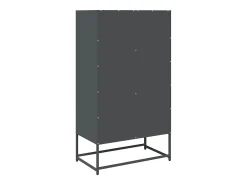 Aparador alto antracita 68x39x123 cm acero