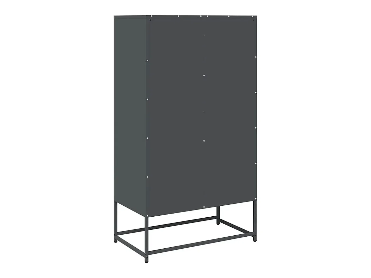 Aparador alto antracita 68x39x123 cm acero
