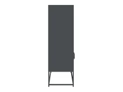 Aparador alto antracita 68x39x123 cm acero