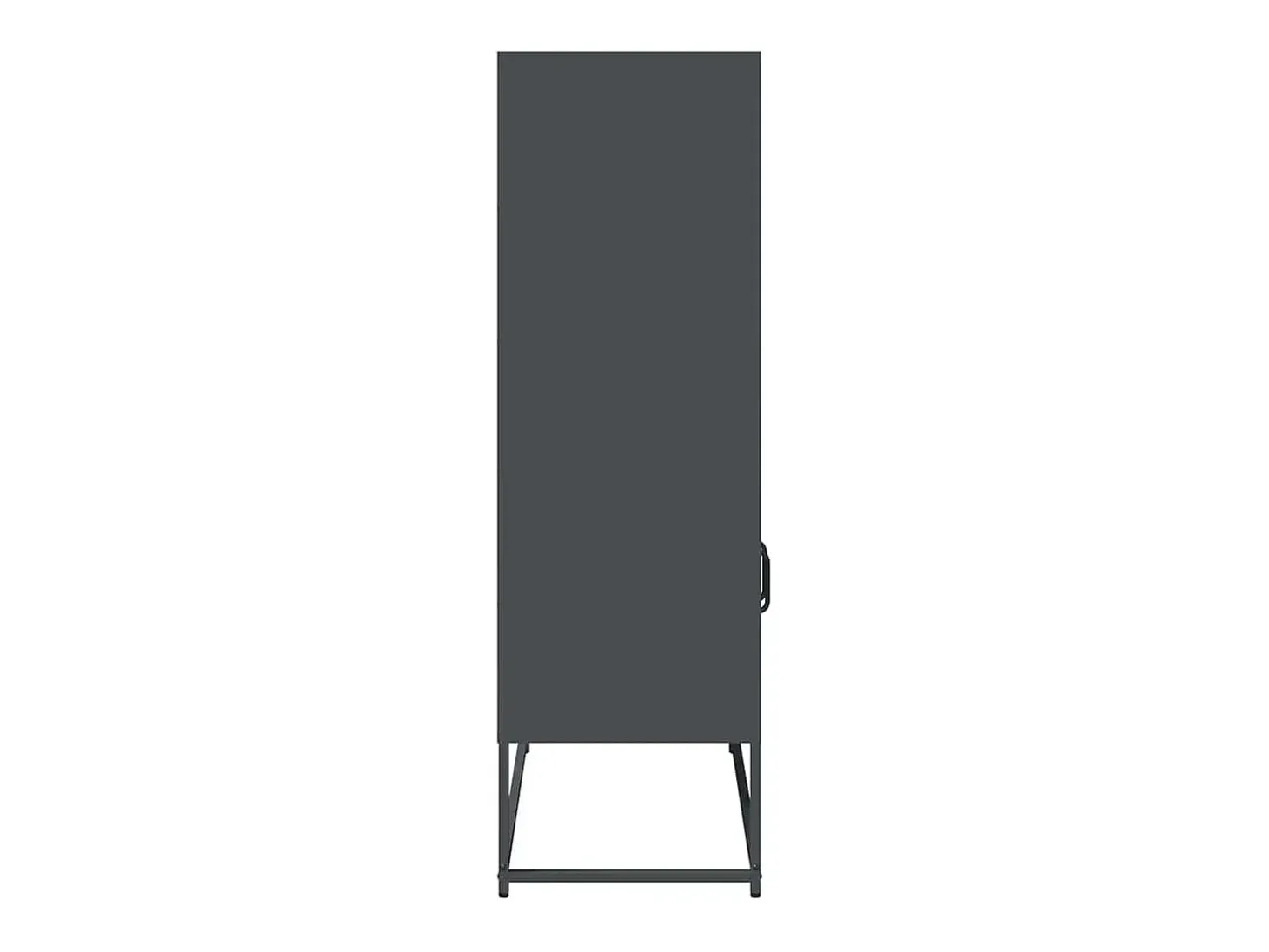 Aparador alto antracita 68x39x123 cm acero