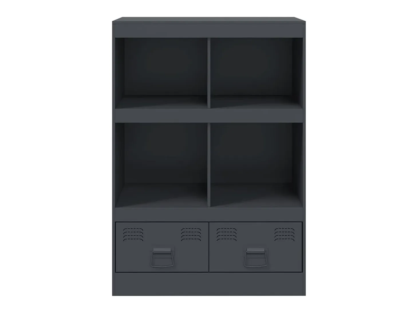 Aparador alto antracita 67x39x95 cm acero