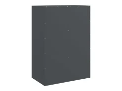 Aparador alto antracita 67x39x95 cm acero
