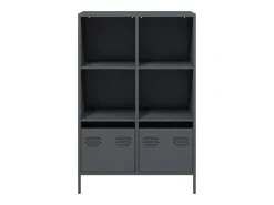 Aparador alto antracita 68x39x103,5 cm acero