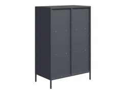 Aparador alto antracita 68x39x103,5 cm acero