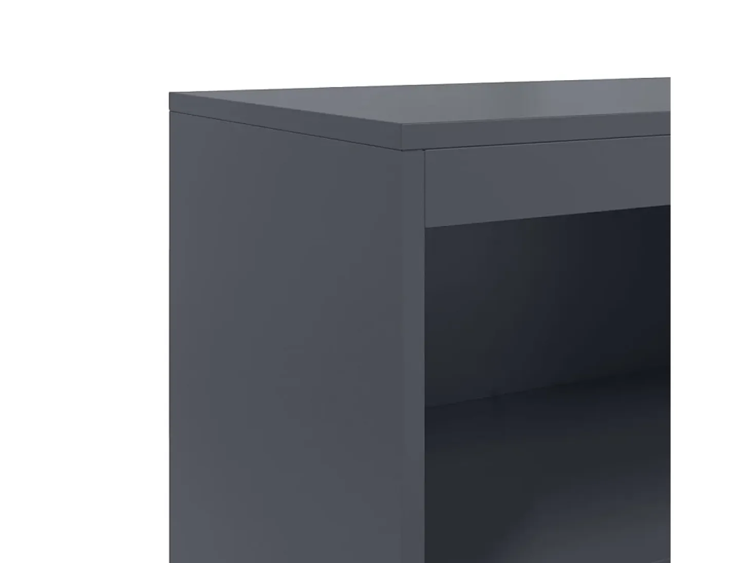 Aparador alto antracita 68,5x38,5x123,5 cm acero