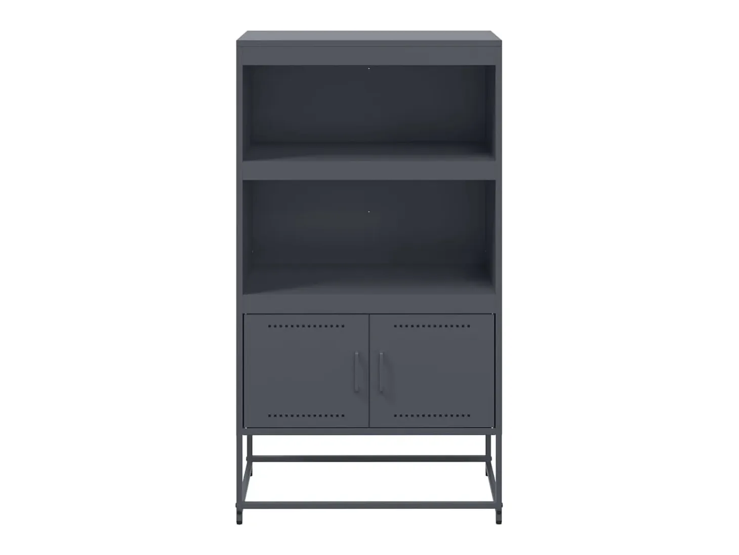 Aparador alto antracita 68,5x38,5x123,5 cm acero